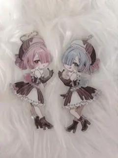 レム　ラム　ビッグアクリルキーホルダー　コミックアライブ　リゼロ