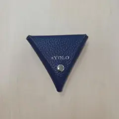 #YOLO ネイビー 三角形コインケース