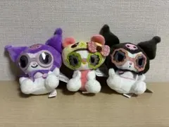 レトロサングラスマスコット（ぬいぐるみ）　3体セット