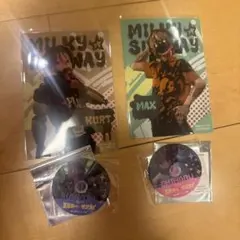 匿名配送 ミルキーサブウェイ マックス カート ステッカー 缶バッジ