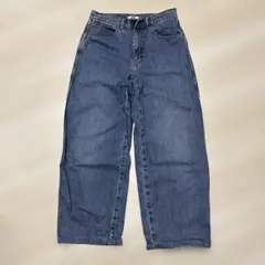UNIQLO インディゴ ワイドレッグデニム