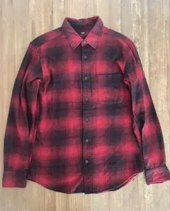パ*パ様 UNIQLO フランネルチェックシャツ カジュアル M