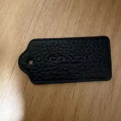 COACH 黒 レザー キーホルダー