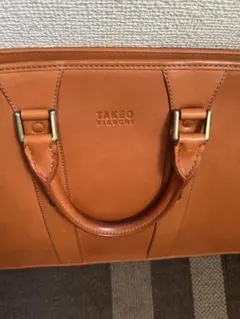 TAKEO KIKUCHI キャメルビジネスバッグ