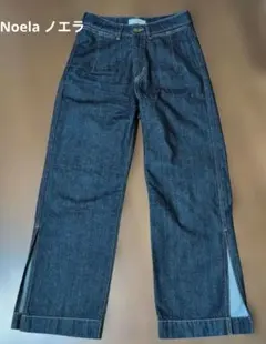 Noela ノエラ デニムパンツ ワイドパンツ スリット入りのサムネイル