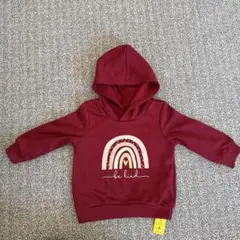 SHEIN バーガンディ レインボー トレーナー・パンツセット 12-18M