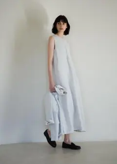 ebure ライトビスリネン　ノースリーブワンピース　size38 2025SS 2026年最新】ebure レディース ノースリーブ シャツワンピースの人気
