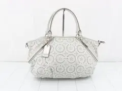 COACH パンチングレザー 2wayハンドバッグのサムネイル