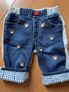 ミキハウス　半ズボン　ハーフパンツ　デニム