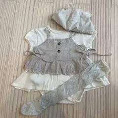 mamaraku ロンパース　レース　ビスチェ　80 半袖　おまけ