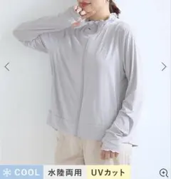 新品未使用 チュチュアンナ ロゴ刺繍メローフレア UV カットパーカー Mのサムネイル