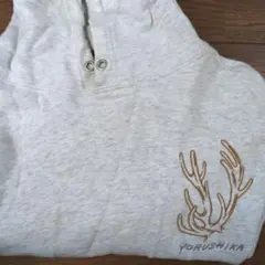 YORUSHIKA フード付きスウェットパーカー グレー