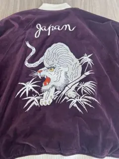 2面用AVIREX USA 別珍 虎日本 スカジャン unisex サテン