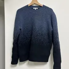 UNIQLO JW スフレヤーングラデーションクルーネックセーター ブルー S