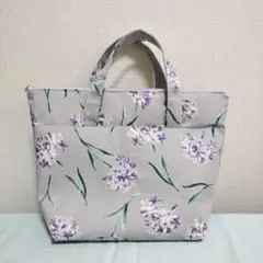 切り替えトートバッグ　サブバッグ　ハンドメイド