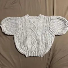 【GRL】ニットクロップドトップス