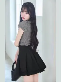 新品ミシェルマカロン Michell macaron 美脚スカート ブラックS