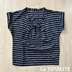 La TOTALITE ボーダーリボンブラウスのサムネイル