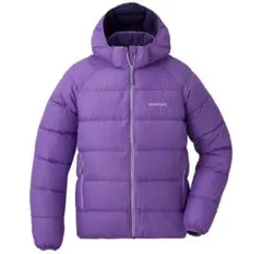 【美品】モンベル ネージュダウンパーカ 160 男女兼用 紫　パープル