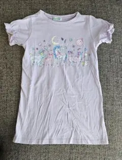 エコネコ ユニコーンプリント 半袖ワンピース 110