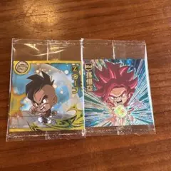 ドラゴンボール超戦士シールウエハース超　　15-27　孫悟空　15-10　ウーブ