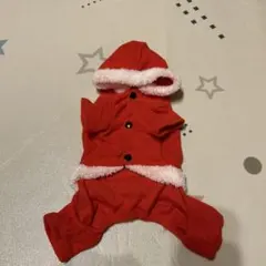 新品　赤いサンタクロース風犬服 フリース　Sサイズ