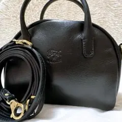 ✨超希少 極美品✨ イルビゾンテ 2way レザー ブラック 現行タグ