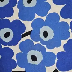 青　UNIKKO 生地　リピーター様には大幅値下げ致しますのでコメント下さいね