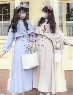 ベルト付き3wayトレンチコート