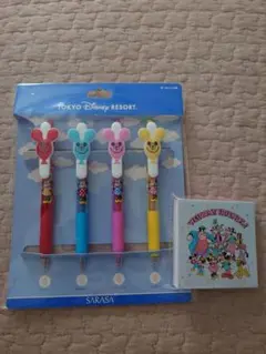 ディズニーキャラクター ボールペン 4本セット　おまけつき
