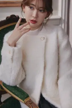 Herlipto Elise Boucle Peplum Coatのサムネイル