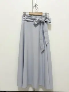 【まとめ買い歓迎】Couture Brooch フレアスカート 水色 リボン付