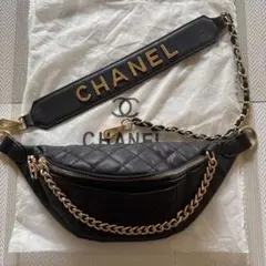 CHANEL ブラック ショルダーバッグ