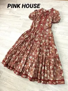 PINK HOUSE ピンクハウス 花柄 ロングワンピース