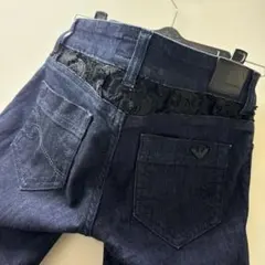 美品❣️ARMAN JEANS❣️ストレッチ付き❣️スキニー❣️デニム❣️濃紺❣️レース❣️のサムネイル