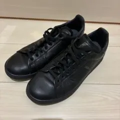 【美品】adidas■スタンスミス■LUX■トリプルブラック■本革■25.5