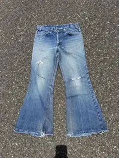 70s levi's 684 フレアデニム 濃紺 ヴィンテージ オレンジタブ - メルカリ