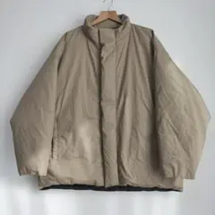 MUJILABO ムジラボ 高密度織り撥水ダウンジャケット L-XL　ベージュ