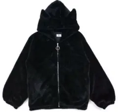 Trinite studio hoodieハート型猫プリントジップアップパーカー - メルカリ