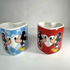ディズニー ミッキー ミニー ハート型 マグカップ ペアセット