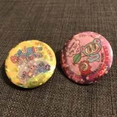 はま寿司 ANGELBLUE ラメ入りクリップ缶バッチ エンジェルブルー