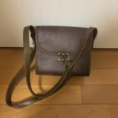 Bleu Bleuet 合成皮革 ショルダーバッグ ブラウン ヴィンテージのサムネイル