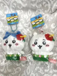 ちいかわ ぬいぐるみマスコット 福島ハワイアン限定2個セット　ハチワレ