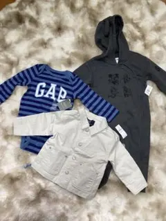 新品✨ベビーギャップ12-18ヶ月　長袖3着セット