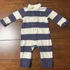 ラルフローレン　長袖ロンパース　ラガーシャツ 9M 70cm