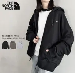 THE NORTH FACE ESSENTIAL HOODZIPUP グレーL