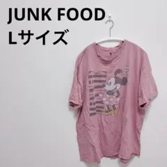 JUNK FOOD Lサイズ ミニーマウス 半袖Tシャツ ピンク ビンテージ