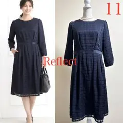 美品！Reflect リフレクト　洗える！セレモニーワンピース　お宮参り　11L