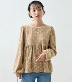 フリークスストア　ベロア　刺繍ブラウス　チュニック