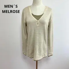 MEN´S MELROSE メンズメローズ ニット セーター ウール ３